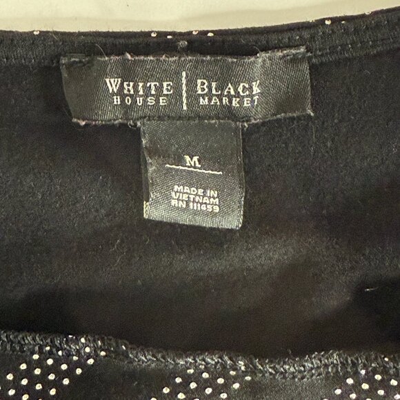 Shimmery Diagonal Stripe Sleeveless Cowl Tank White House Black Market - Size M - Picture 3 of 5